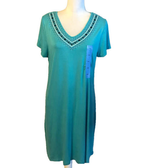 ⭐️3 For$25 Design History Embroidered Missy Dress - Picture 1 of 6